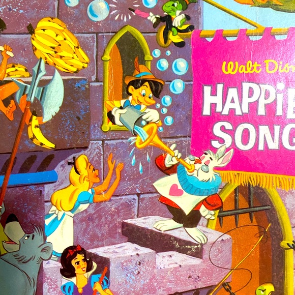 WALT DISNEY’S VTG 1967 HAPPIEST SONGS DISNEYLAND VINYL RECORD by GULF GA… - Picture 2 of 16